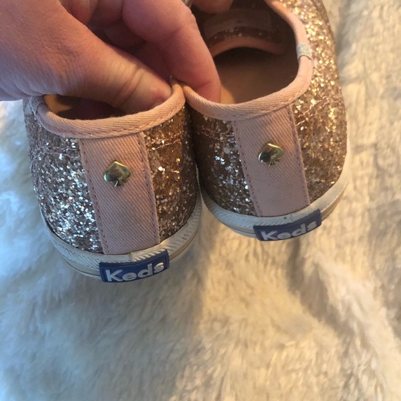 Glitter Rose Gold Kate Spade Keds - Picture 3 of 6